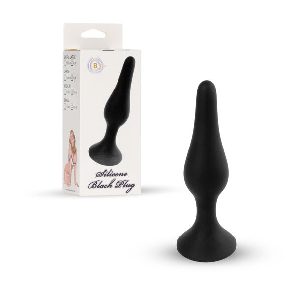Plug-Silicone Plug Black - Extra Large zdjęcie 5