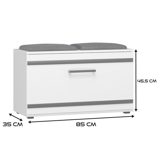 Szafka na obuwie Opal OPAL BIAŁY zdjęcie 6