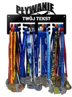 Wieszak na medale PŁYWANIE  twoje imię dowolny tekst  351.1