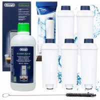 5x Filtr Do Ekspresu Delonghi AL-S002 + Odkamieniacz 500ml + Szczotka
