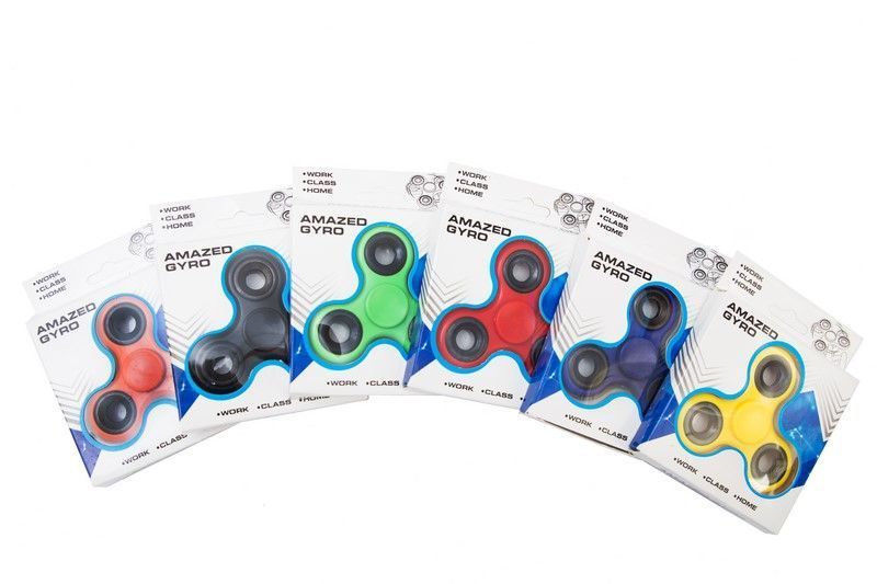 Fidget spinner trójramienny 7,5 cm różne kolory zdjęcie 3