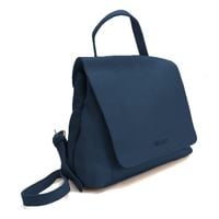 Skórzany plecaczek damski CHIC granatowy