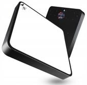 Lampa LED Sufitowa Plafon Kwadrat Czarny 40cm 30W z czujnik ruchu zmierzchu