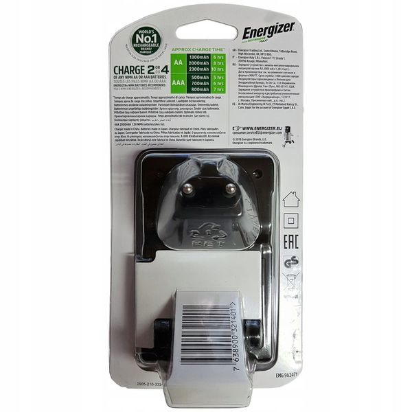 Ładowarka ENERGIZER Maxi R6 R3 + 4x Akumulatorki AA 2000mAh + AAA 700mAh zdjęcie 7