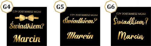 PUDEŁKO PREZENTOWE DLA ŚWIADKA CZY ZOSTANIESZ MOIM ŚWIADKIEM WYPEŁNIACZ na Arena.pl