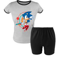 Krótka Piżama dziecięca Sonic - Szybki jak błyskawica