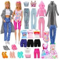 SUKIENKI UBRANKA DRESY DLA LALEK AKCESORIA BUTY ZESTAW