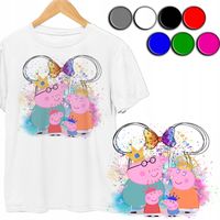 KOSZULKA DZIECIĘCA T-SHIRT - ŚWINKA PEP.PA WZORY Z BAJEK - L 146-152