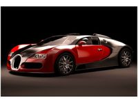 OBRAZ CZERWONE BUGATTI VEYRON