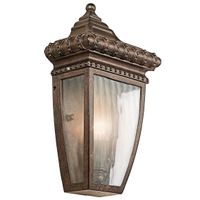 Elewacyjna LAMPA zewnętrzna Venetian KL-VENETIAN7-S Elstead KICHLER szklana OPRAWA retro latarenka outdoor IP44 brąz przezroczysta
