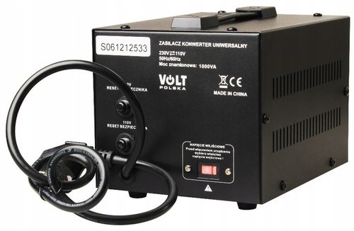 ZASILACZ KONWERTER TRANSFORMATOR 230V 110V 1000W na Arena.pl