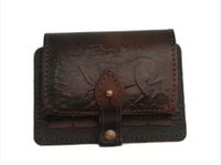 Ładownica myśliwska na amunicje śrutową skórzana retro