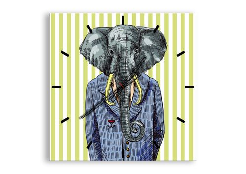 Zegar Ścienny - Słoń Elegant  - 60X60 Cm - C3Ac60X60-3209 na Arena.pl