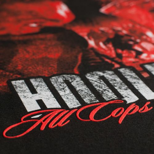 T-shirt "FRONTLINE" czerwony CZARNY L na Arena.pl