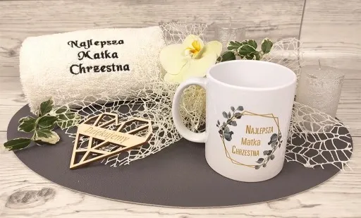 PODZIĘKOWANIE DLA CHRZESTNYCH ŚLUB PREZENT CHRZEST zdjęcie 2