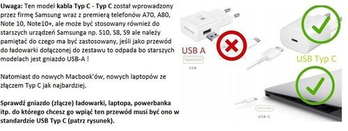 Oryginalny kabel USB Samsung USB Typ C Typ C czarny na Arena.pl