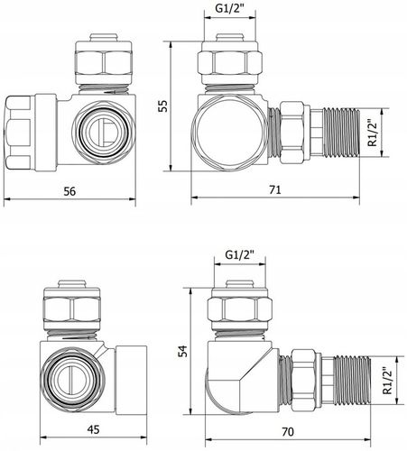 MEXEN ZESTAW ZAWORÓW OSIOWYCH DO GRZEJNIKA BIAŁY na Arena.pl