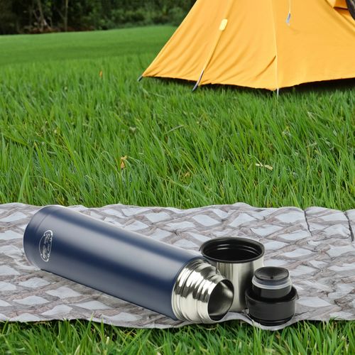 TERMOS GRANATOWY TERMICZNY 750ML STAL NIERDZEWNA BIDON NA GORĄCE NAPOJE na Arena.pl