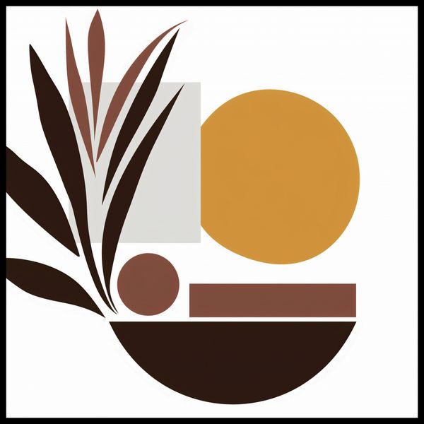 Plakat 100x100cm Stylizacja Roślin zdjęcie 2