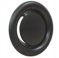 ANEMOSTAT kratka zawór wyciągowy 250 mm Czarny mat