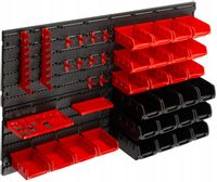 TABLICA ŚCIANKA NARZEDZIOWA WARSZTATOWA KUWETY DO GARAŻU 28 KUWET 95x55 cm