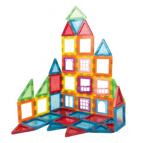 KLOCKI MAGNETYCZNE DLA DZIECI DOMEK AUTKO KARUZELA 70 ELEMENTÓW na Arena.pl