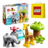 KLOCKI LEGO DUPLO 10971 DZIKIE ZWIERZĘTA ZESTAW PREZENT DLA DZIECI + TORBA