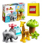 KLOCKI LEGO DUPLO 10971 DZIKIE ZWIERZĘTA ZESTAW PREZENT DLA DZIECI + TORBA