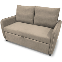 Sofa wypoczynkowa Lotus do spania velvet kanapa taupe