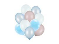 Balony lateksowe niebieski szary strong, 10 szt.
