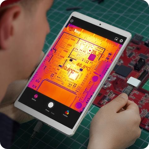 Kamera Termowizyjna Pirometr InfiRay P2 PRO Aplikacja Apple iOS Lighting na Arena.pl