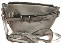 Torebka mała długi pasek SREBRNA NOWOŚĆ