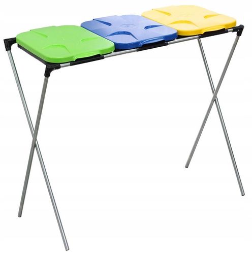 KOSZ STOJAK NA 3 WORKI DO SEGREGACJI ŚMIECI KOSZ NA ŚMIECI 3 STANOWISKA na Arena.pl