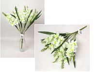 bukiet FREZJA wys. 50 cm, 9 łodyg (kwiat 19x6 cm) ŚMIETANOWA  WA-092D