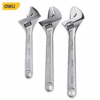 Klucz nastawny Zestaw 3 szt Deli Tools 3 rozmiary 6" 8" 10" stal węglowa