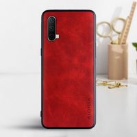 Etui AIORIA Vintage LEATHER do OnePlus Nord CE 5G czerwony