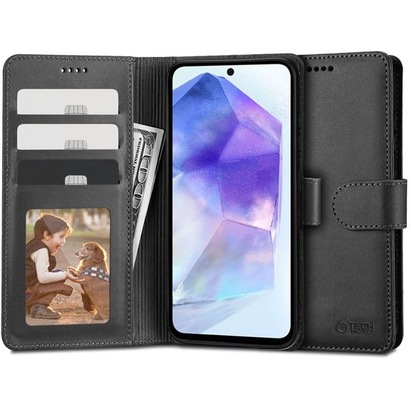 TECH-PROTECT WALLET GALAXY A55 5G BLACK zdjęcie 1