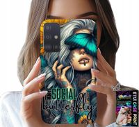 ETUI DO SAMSUNG GALAXY A71 - ANTI SOCIAL, BUTTERFLY, MOTYLEK, KOBIECE