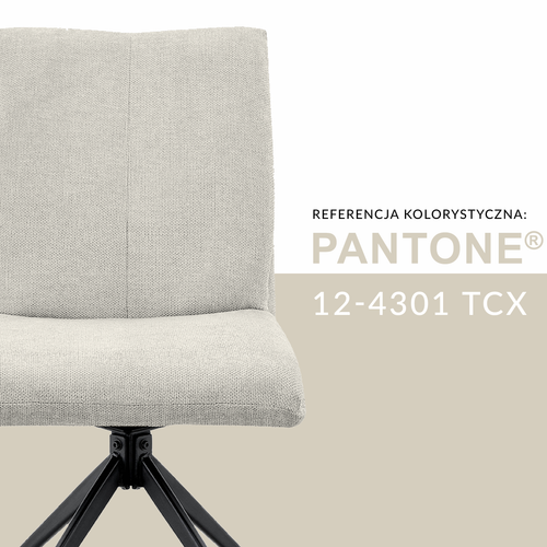 Krzesło obrotowe Camila szenilowe beżowe do kuchni jadalni salonu na Arena.pl