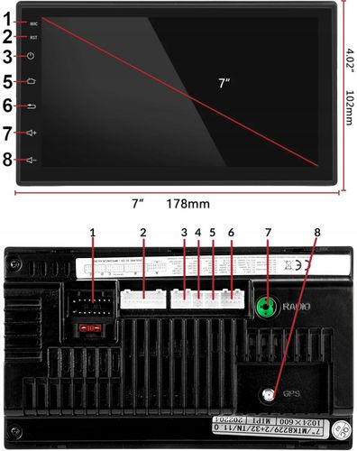 RADIO SAMOCHODOWE 2 DIN WiFi GPS ANDROID BLUETOOTH USB RDS KAMERA COFANIA na Arena.pl