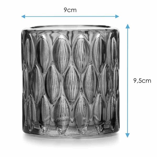 CANDLEHOLDER/AH/VIGO/NAVY/9X9,5 zdjęcie 4