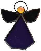 Anioł aniołek szkło witrażowe zawieszka dekoracja prezent