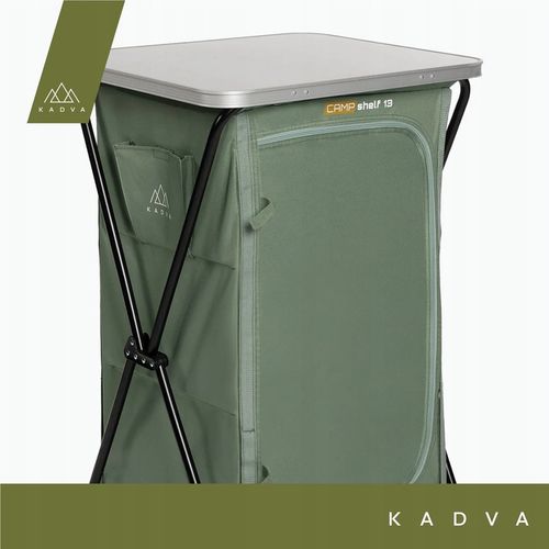 Szafka turystyczna KADVA CAMPshelf 13 zielony OS Aluminiowa powierzchnia na Arena.pl