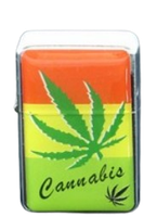 Elegancka zapalniczka benzynowa z motywem konopi Gentelo