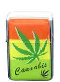 Zapalniczka Benzynowa Na Benzynę z Czachą i Marihuaną Ganją Cannabis