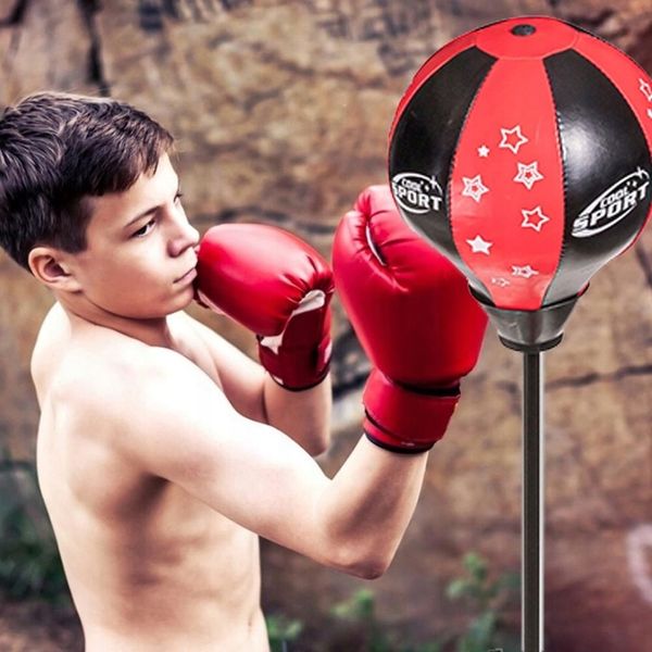 ZESTAW BOKSERSKI DLA DZIECKA GRUSZKA DO BOKSOWANIA RĘKAWICE KICKBOXING BOKS zdjęcie 11
