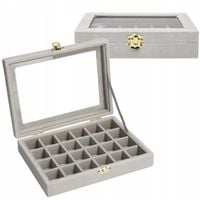 SZKATUŁKA ETUI PUDEŁKO ORGANIZER NA KOLCZYKI BIŻUTERIĘ ELEGANCKA B3