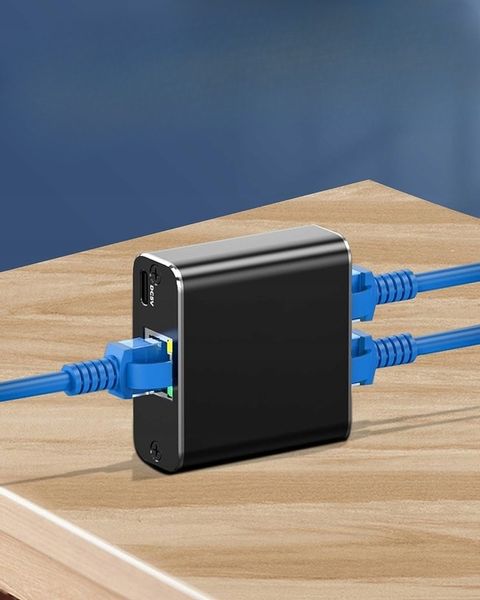 SPLITTER LAN 1x2 ADAPTER ROZDZIELACZ SWITCH 2xRJ45 ETHERNET 1000Mb GIGABIT zdjęcie 9