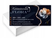 Wizytówki firmowe reklamowe 200 szt duży wybór KWIACIARNIA twoja nazwa