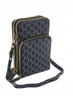 Torebka rowerówka portfel etui na telefon nadruk czarny E177